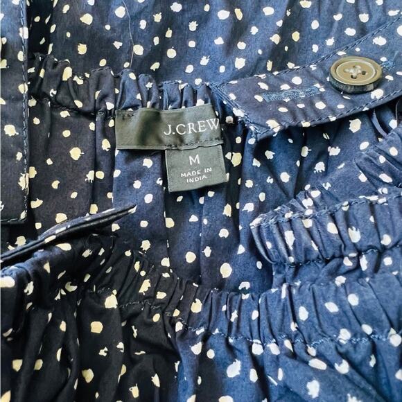 Classic J. Crew Tiered Maxi Dress with Convertible Straps in Navy Size: Medium - Picture 6 of 6